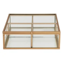 Theedoos - 15x15x5.5 - goud
