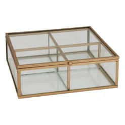 Theedoos - 15x15x5.5 - goud