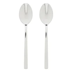 Theelepels - zilverkleurig - set van 2