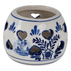 Theelichthouder - Delfts blauw - ⌀9 cm