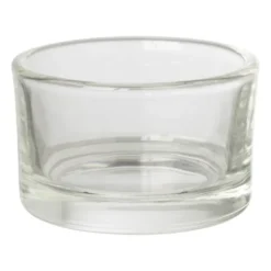 Theelichthouder helder - transparant - ø5x3.2 cm