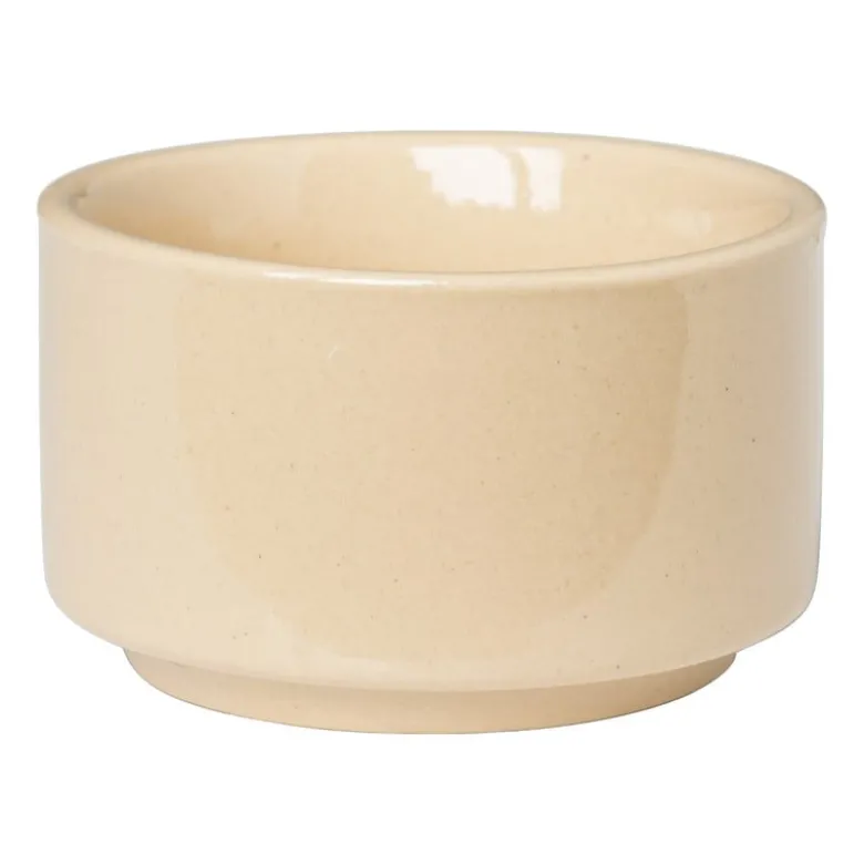Theelichthouder mini - beige - ø5x3 cm