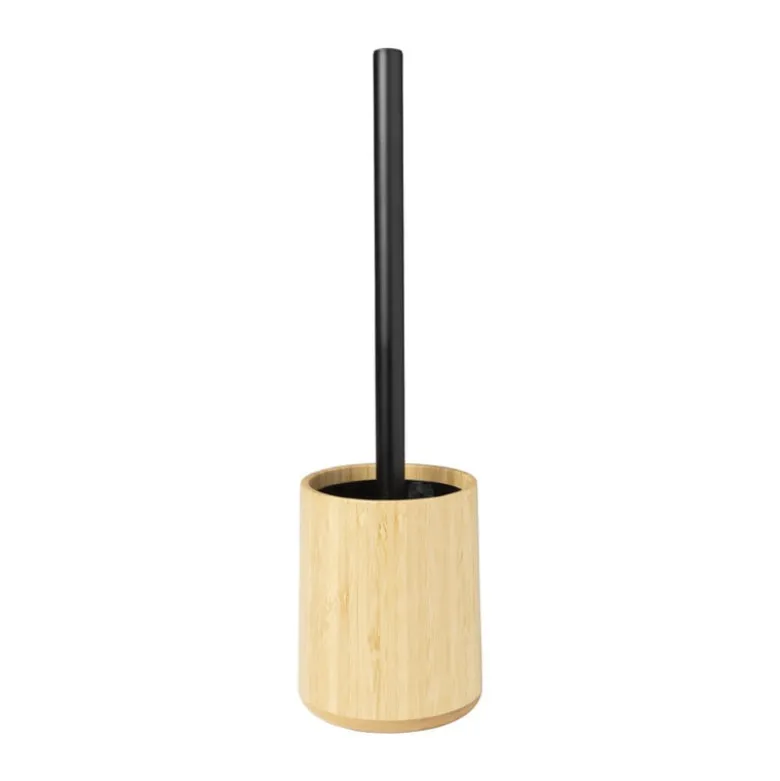 Toiletborstel bamboe - naturel - ø10.5x12 cm
