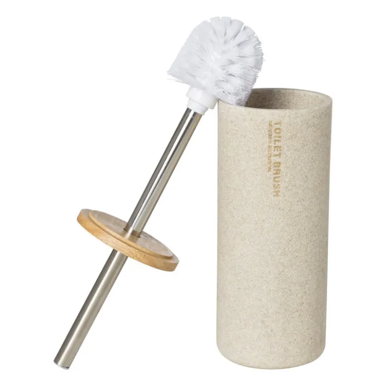 Toiletborstel sand - beige - ø10.3x38.5 cm
