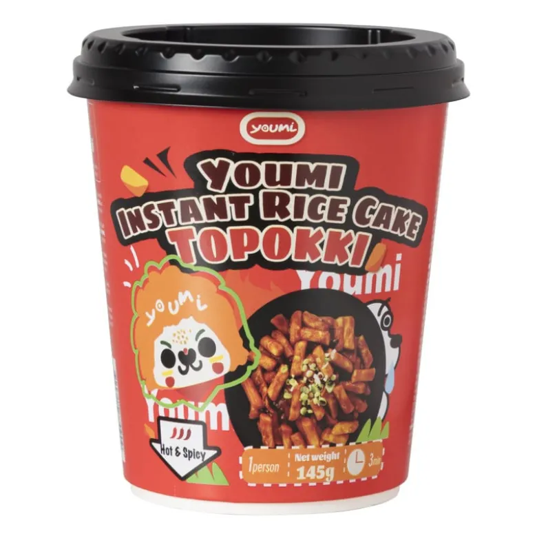 Topokki rice cake - Youmi hot & spicy - 145 gram