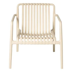 Tuinfauteuil Lea - beige - 75.5x75.5x66.5 cm