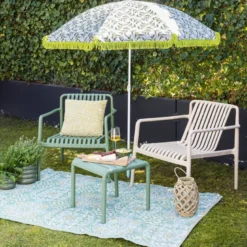 Tuinfauteuil Lea - groen - 75.5x75.5x66.5 cm