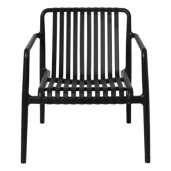 Tuinfauteuil Lea - zwart - 75.5x75.5x66.5 cm