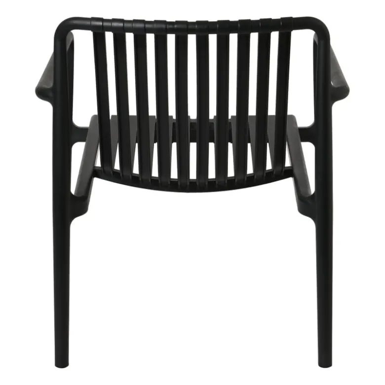Tuinfauteuil Lea - zwart - 75.5x75.5x66.5 cm