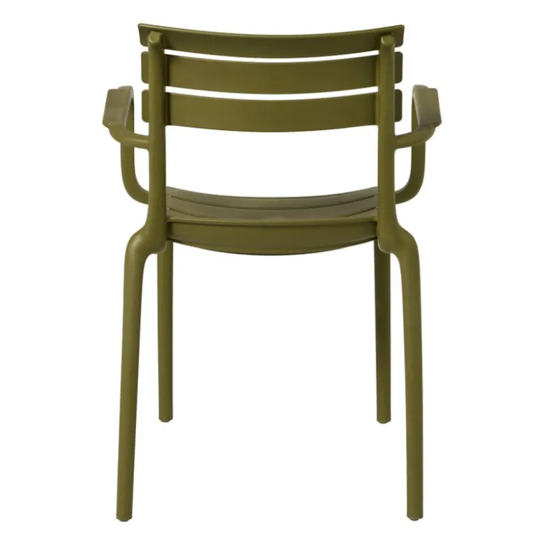 Tuinstoel met armleuning Napoli - groen - 83x55x48 cm