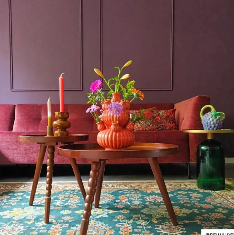 Tulpenvaas groot - roze - ø21.5x29.5 cm
