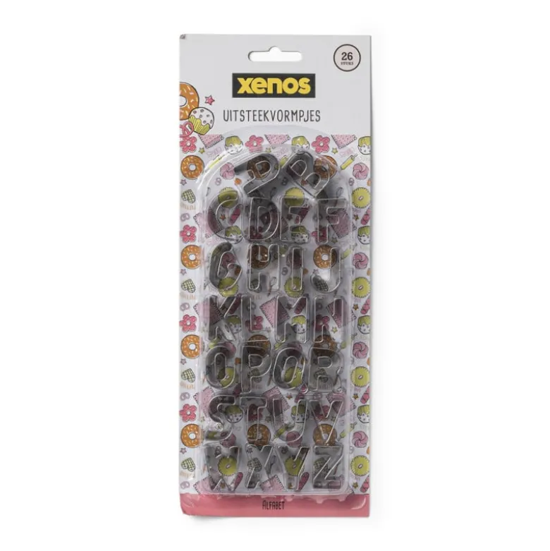 Uitsteekvormpjes alfabet - 26 stuks