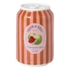 Vaas blikje watermeloen - oranje/roze - ø6.5x11 cm