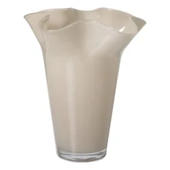 Vaas golf - beige - ø20.5x24.5 cm