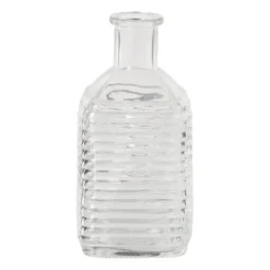 Vaasje mini - transparant - 6.5x6.5x13.5 cm - diverse varianten