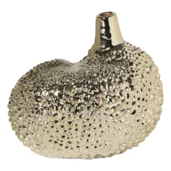 Vaasje organisch - zilverkleurig - 17x15x15.5 cm