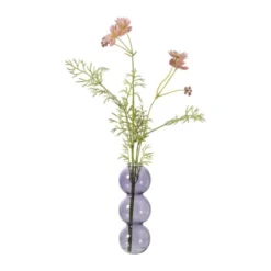 Vaas voor geurstokjes bollen - paars - ø6.5x16.5 cm