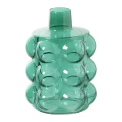 Vaas voor geurstokjes bubbels - groen - ø8.5x11.5 cm