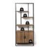 Vakkenkast Charlie met deuren - 73x33x170 cm