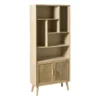 Vakkenkast Java met deuren - bruin - 170x70x33.5 cm