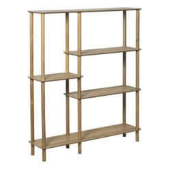 Vakkenkast Scandi hoog - naturel - 140x120x30 cm