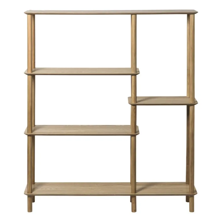Vakkenkast Scandi hoog - naturel - 140x120x30 cm