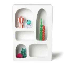 5 vakkenkast Zaha organic - MDF - 65x45x15 cm