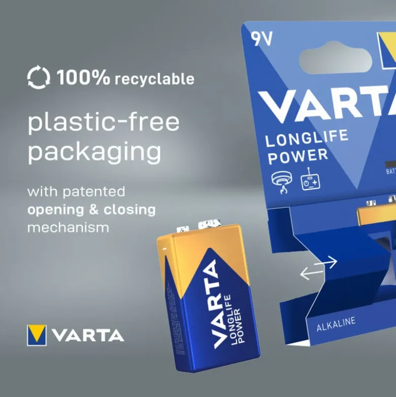Varta longlife power 9V batterij
