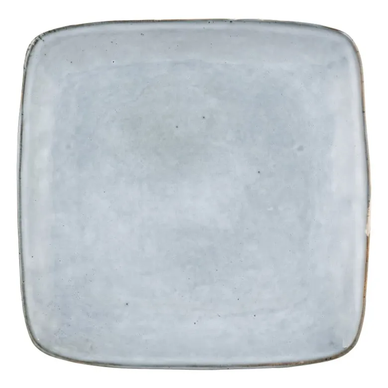 Vierkant bord Toscane - blauw - 25 cm