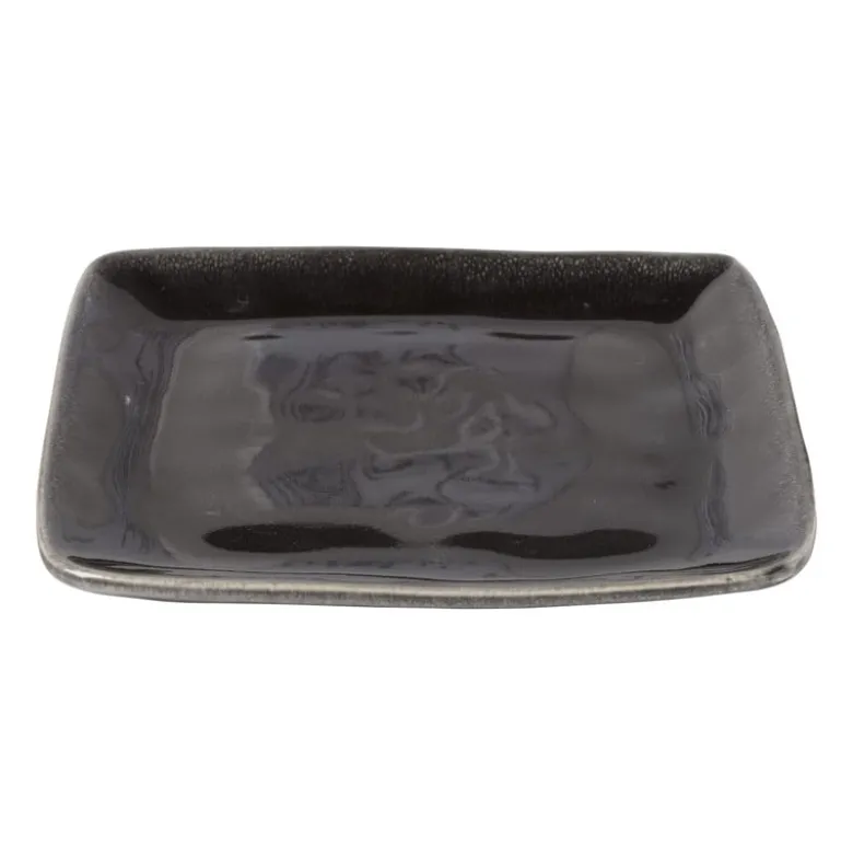 Vierkant bord Toscane - zwart - 20 cm