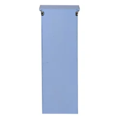 Vitrinekast 1 deur - blauw - 80x30x15 cm
