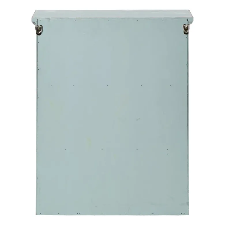 Vitrinekast 2 deuren - groen - 60x50x15 cm