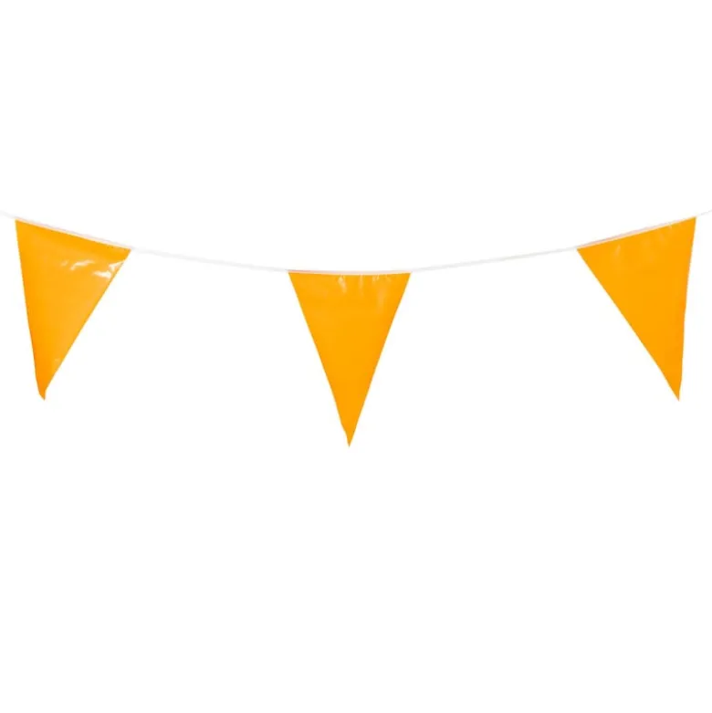 Vlaggenlijn oranje - 10 meter