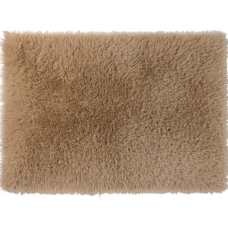 Vloerkleed fluffy - bruin -150x230 cm