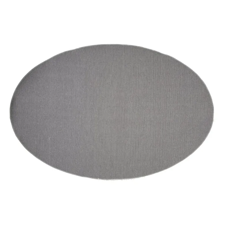 Vloerkleed fluffy ovaal - wit - 120x180 cm