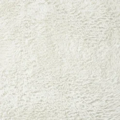 Vloerkleed fluffy ovaal - wit - 120x180 cm