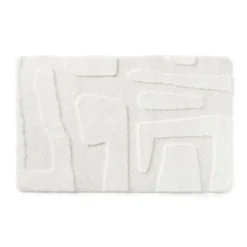 Vloerkleed native - wit - 60x90 cm