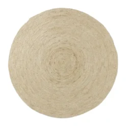 Vloerkleed riet - naturel - ø150 cm