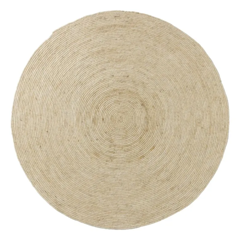 Vloerkleed riet - naturel - ø120 cm