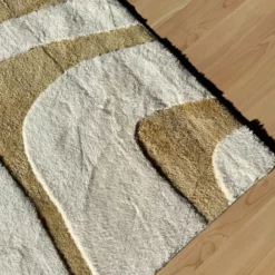 Vloerkleed sherpa - beige - 120x180 cm