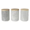 Voorraadpot Kasitoo stip - zwart/wit - 600 ml