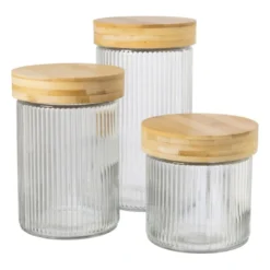Voorraadpot met bamboe deksel - 750 ml