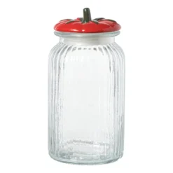 Voorraadpot tomaat - transparant/rood - 1.2 liter