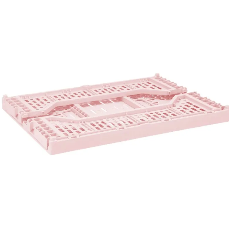 Vouwkrat groot - roze - 14x40x30 cm