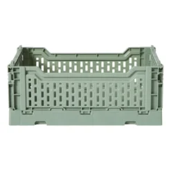 Vouwkrat middel - groen - 10.5x27x17 cm
