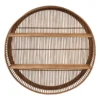 Wandkastje bamboe rond - ø75x13 cm