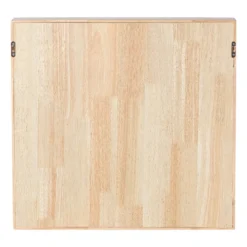 Wandkastje voor mokken met lade - bruin - 53x50x10 cm