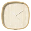 Wandklok houtlook - bruin - ø30 cm