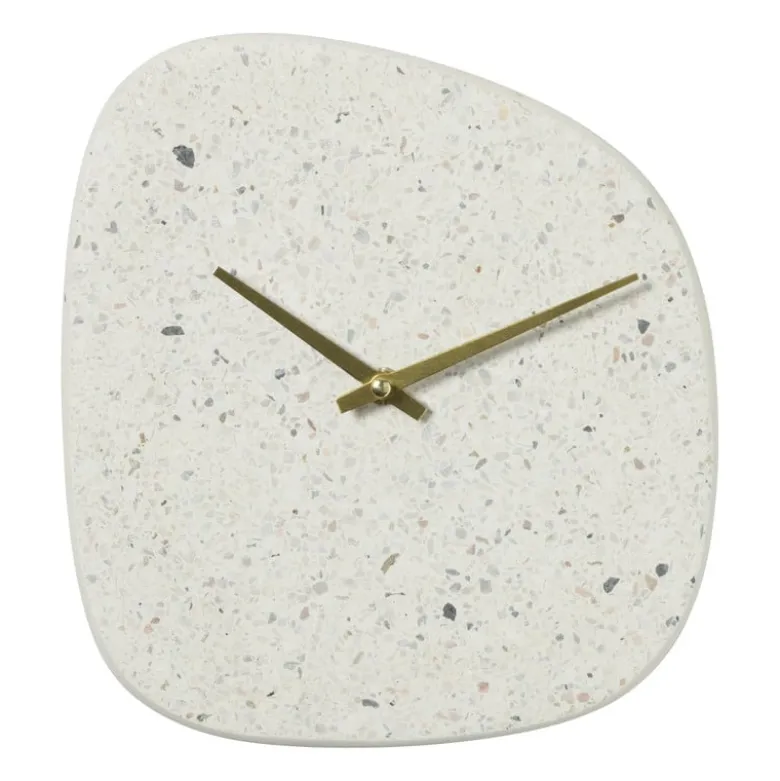 Wandklok Terrazzo - organisch - 22.5x20.5x4 cm