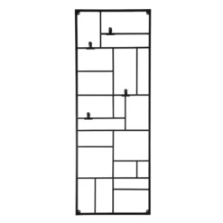 Wandrek XXL met clips - 55x150 cm - zwart